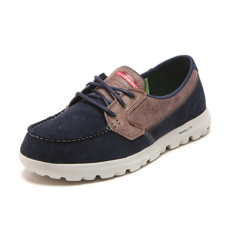 SKECHERS 斯凯奇男1豆豆鞋运动鞋运动功能999687/N VY 海军蓝色 41码(建议42.5码脚穿着)