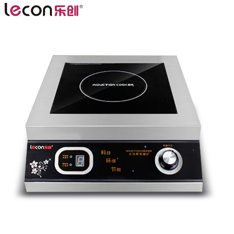乐创（lecon）LC3501 商用电磁炉 3500W电磁灶平面旋钮 大功率 炒炉