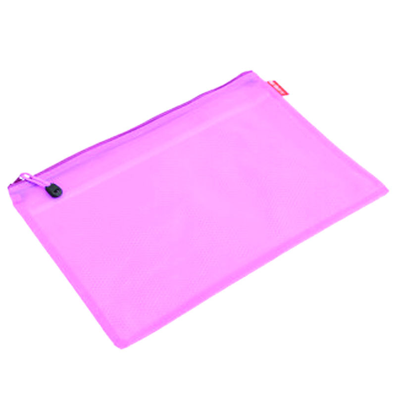 晨光彩色文件袋 A4隔层拉链袋 防水资料袋 拉边袋收纳袋 ADM94890 （一包12个）
