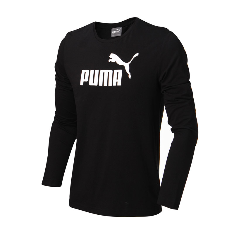 彪马Puma2016新款男装长袖T恤运动服运动休闲83631701 XXL 黑色