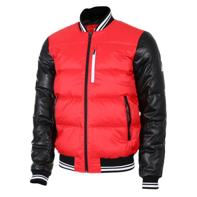 Adidas/阿迪达斯 男装 舒适保暖运动夹克立领时尚休闲羽绒服外套|AY3829 2XL(185/108A) AY3829