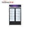 华美（Huamei）LC-520A 520升双门展示柜保鲜冷藏柜 铜管 立式商用 冰柜单门饮料柜 啤酒冷藏柜冰吧 侧开门
