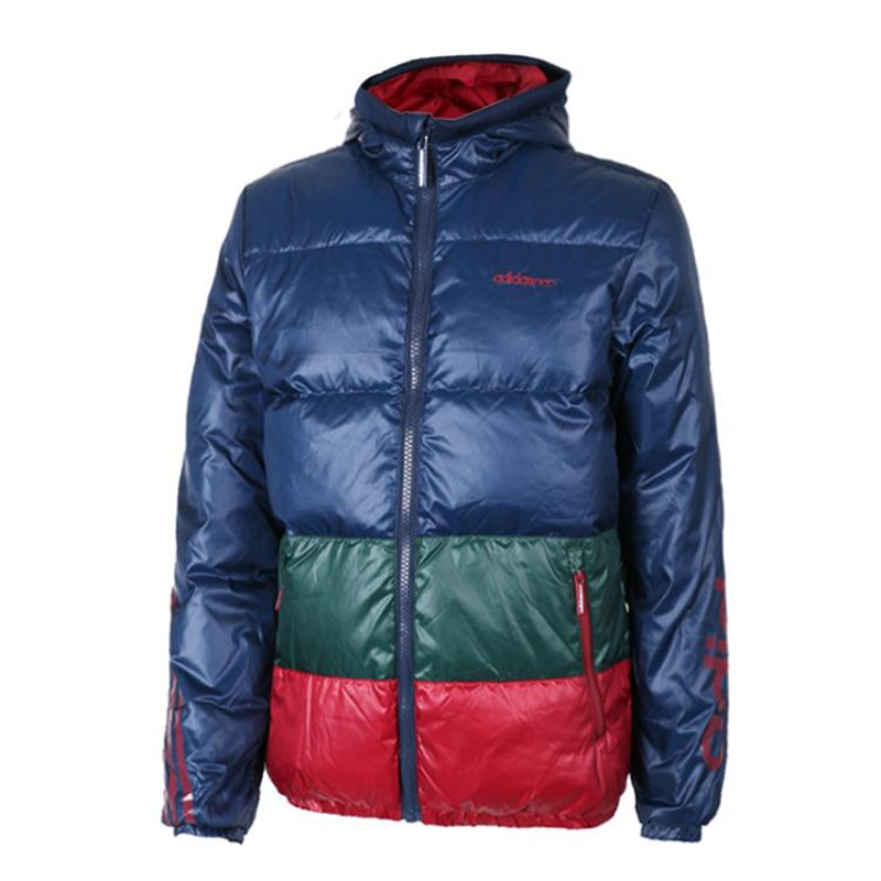 Adidas/阿迪达斯 男装 舒适保暖夹克连帽时尚百搭羽绒服|AY9929 S(175/92A) AY9929
