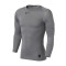 Nike耐克男装长袖T恤2017新款PRO跑步运动健身训练紧身衣838078 M 灰色