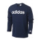 adidas阿迪达斯男子长袖T恤2017新款休闲运动服CF4959 L 蓝色