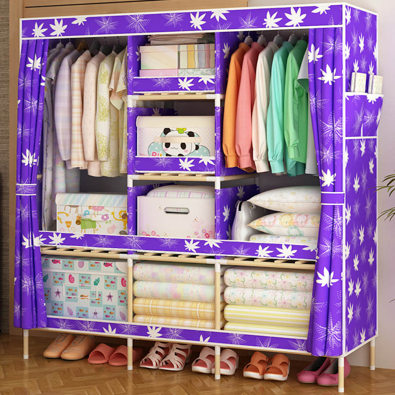 家时光实木布衣柜布1.3D升级款 紫色枫叶