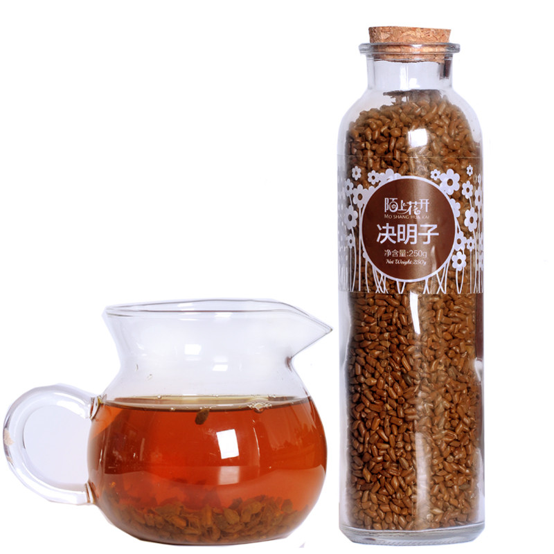 买2送1 陌上花开花草茶 决明子沙 熟决明子茶 散装可配荷叶茶250g/罐