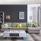 左右布艺沙发 简约现代大小户型客厅家具组合 可拆洗布艺沙发DZY2509 转二件反向+休单（配色绿58-8C）