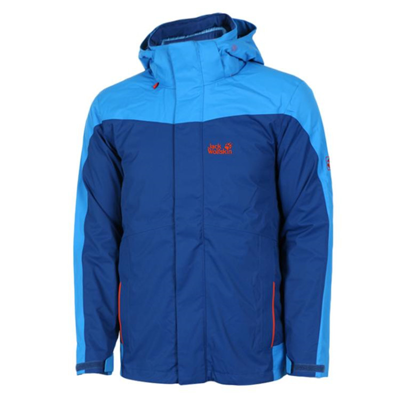 Jack wolfskin/狼爪 男款户外防风防水三合一羽绒冲锋衣|5009361 L 5009361-1241