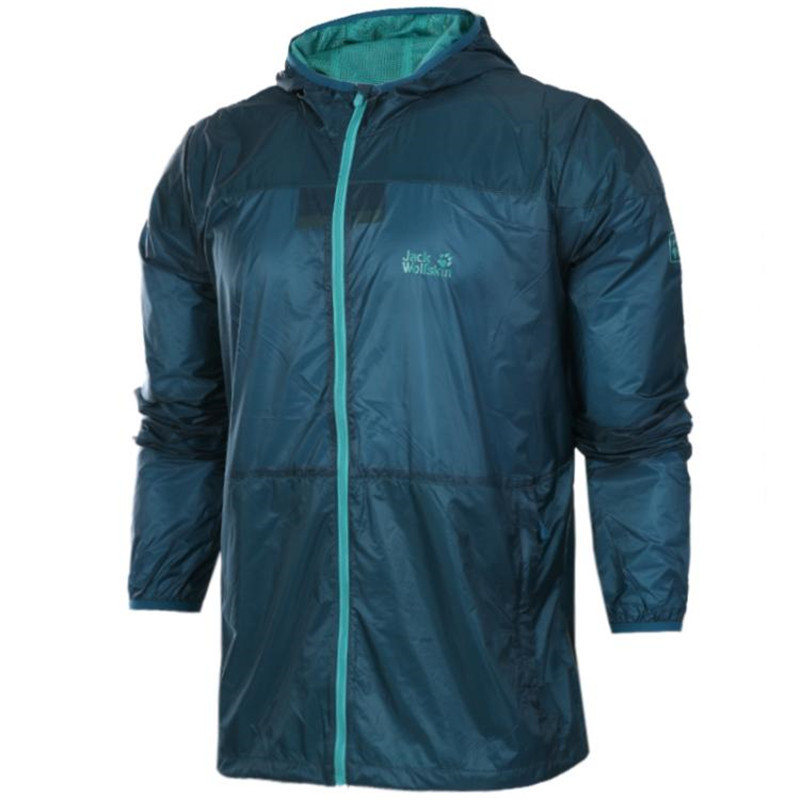 Jack wolfskin/狼爪 男装 新款运动休闲户外风衣透气皮肤衣外套|5008381-1800 M 5008381-1800