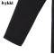 Ivykki艾维秋冬新品太空棉撞色T恤时尚显瘦卫衣上衣 36/S/160 0801黑色