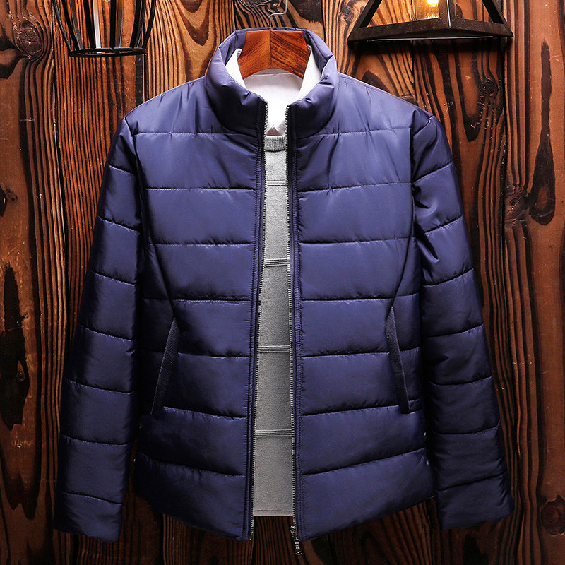 男士外套冬季棉衣男装保暖棉衣连帽棉服加厚保暖棉袄 XL CRH-817红色