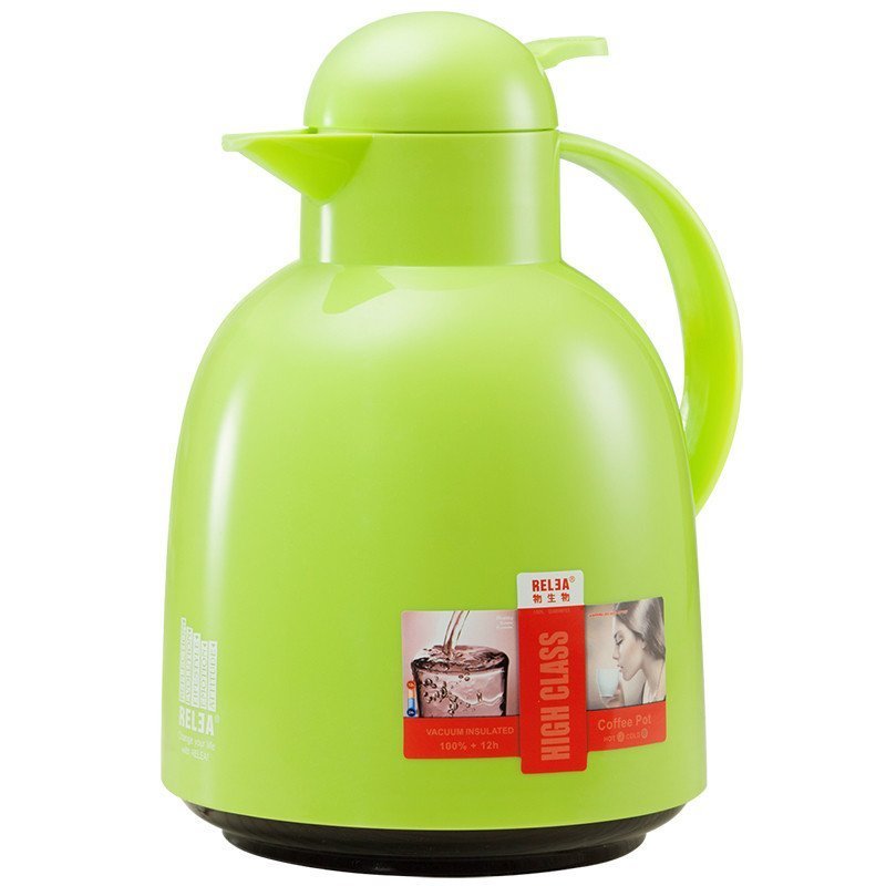 物生物荧彩家居保温壶 玻璃内胆家用暖壶水壶大容量暖热水瓶领1.5L 2200ml数显绿色