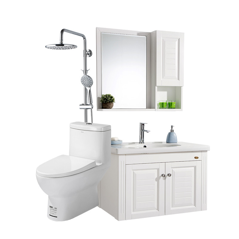 箭牌（ARROW）卫浴简欧挂墙式浴室柜组合AE1029四功能3354和AE2502 含配件