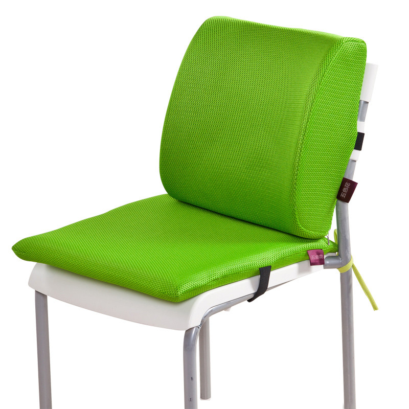 沿蔻 记忆棉坐垫办公室美臀屁股垫学生坐垫椅子餐椅垫汽车坐垫办公夏天透气四季双面加厚坐垫 （双面两用） 均码 按摩靠垫灰色