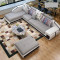 欧卡森新款可拆洗布艺沙发 现代简约小户型客厅贵妃组合转角布艺沙发 双人+贵妃