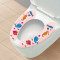 古达粘贴式绒布卡通马桶垫可水洗海洋世界-标准粉色39*11 大象-标准粉色