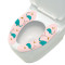 古达粘贴式绒布卡通马桶垫可水洗海洋世界-标准粉色39*11 海洋世界-标准粉色