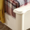 艾帛利 实木床1.5米韩式田园乡村床欧式白色单人床卧室家具 【1.5*2m】标准床+2床头柜+床垫