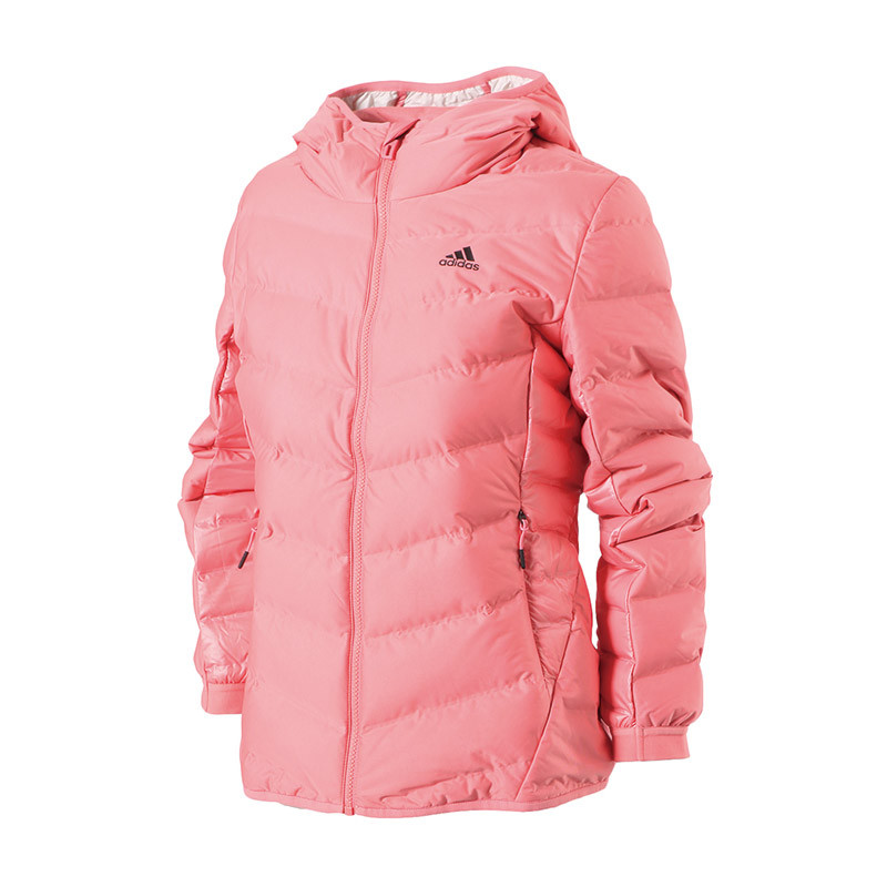 Adidas/阿迪达斯 女子外套 运动服时尚保暖夹克羽绒服 BQ8752 BQ8739 粉色 S