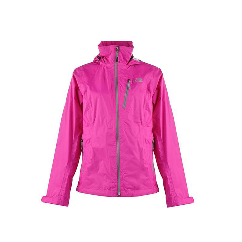 TheNorthFace北面户外女防水全压胶单层冲锋衣 A4V0 M HOE玫红