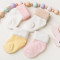 婴儿袜子 加厚毛圈保暖宝宝袜子秋冬纯棉0-1-3-5岁儿童袜子 XS(0-1岁) 女宝纯色组
