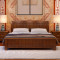 艾帛利(AIBOULLY) 现代中式实木床卧室床储物床木质实木床1.8m 婚床双人床1.5米木床 高箱储物床 中式简约新 【1.5*2m标准床】榉木色