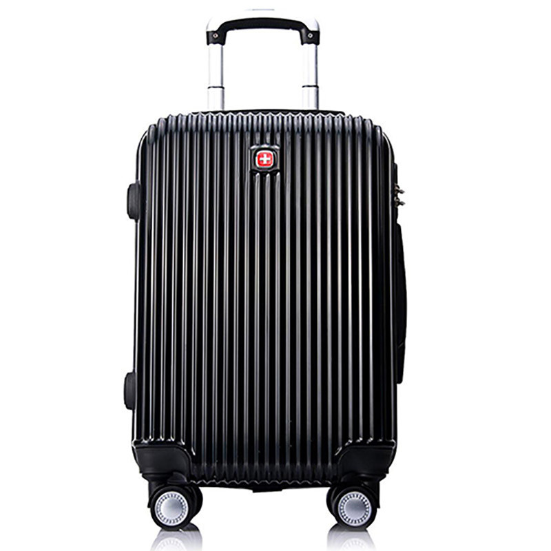 swissgear万向轮拉杆箱商务24寸旅行箱大容量行李箱 24寸 黑色
