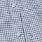 美尔雅（MAILYARD）长袖衬衫 纯棉商务男士正装 男式免烫衬衣 498 38码 蓝色格纹