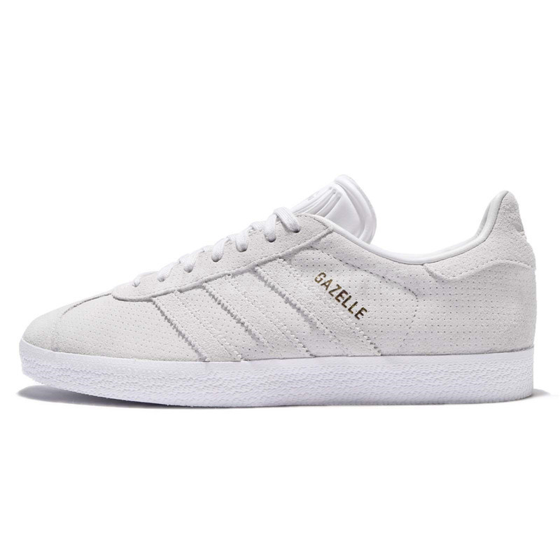 Adidas阿迪达斯三叶草中性新款运动耐磨透气休闲鞋情侣款小白鞋-BZ0428 亮白 38.5