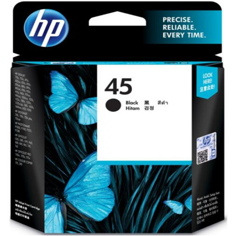 惠普(HP) 51645AA 45号黑色墨盒 黑色