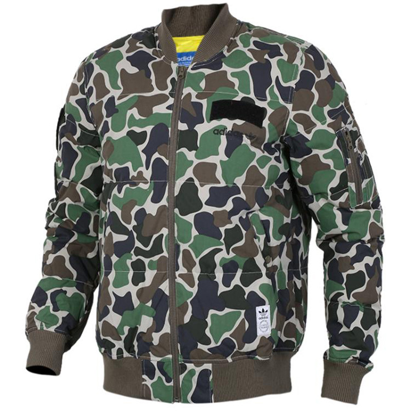 Adidas/阿迪达斯 三叶草 男装 2017新款 保暖休闲羽绒服夹克外套|CD1718 46/S(175/92A) CD1718