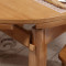 艾帛利(AIBOULLY) 餐桌 实木伸缩餐桌方桌 餐厅木质餐桌椅组合 现代中式小户型餐桌圆形餐桌 【原木色】一桌四椅