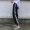 韩国ins同款原宿BF风百搭复古经典三杠宽松休闲学生男女长裤班服