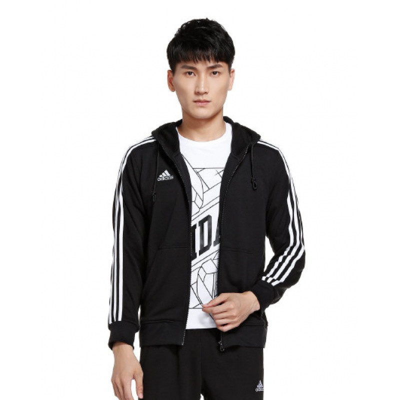 阿迪达斯adidas男装开衫帽衫-TR30J5-BW M 图片色1