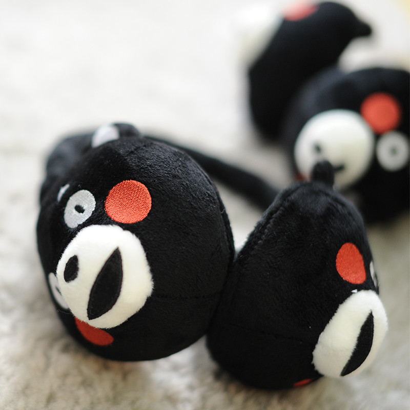 日本正版原装进口 酷MA萌（KUMAMON）新款毛绒耳套 卡通耳暖 耳捂 保暖舒适 可调节大小 微笑款 微笑款 黑色