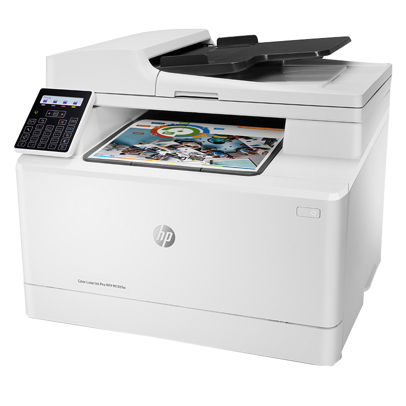 惠普HP LASERJET PRO M181FW A4彩色激光一体机无线打印复印一体机打印复印扫描传真一体机套餐一