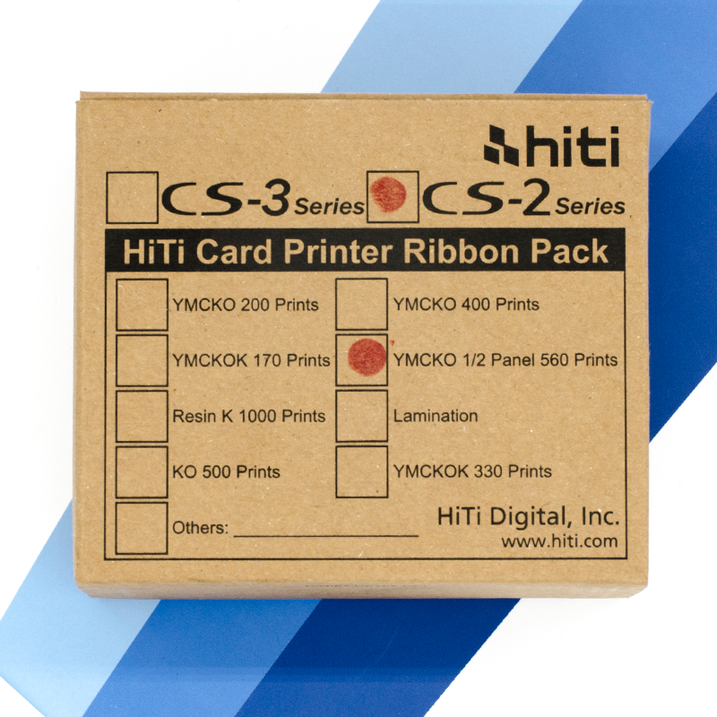 呈妍 hiti CS-200e/220e【CN码】证卡打印机原装半格色带 YMCKO半格色带 YMCKO