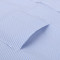 2017男士长袖条纹商务衬衫休闲职业工装衬衣免烫 43/4XL 蓝K8-6
