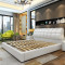 驰友(CHIYOU) 床皮艺床简约现代小户型皮床实木 1.5m床+天然乳胶床垫