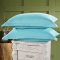 南极人(NanJiren) 色织水洗棉纯色四件套床单被套1.8m/1.5米床上用品学生宿舍 1.5/1.8米床通用款(被套200*230cm) 中条蓝