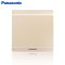 Panasonic松下开关插座铭悦香槟金5孔二三插五孔86型墙壁电源家用插座面板WZD122/501/622 开关 四开双控