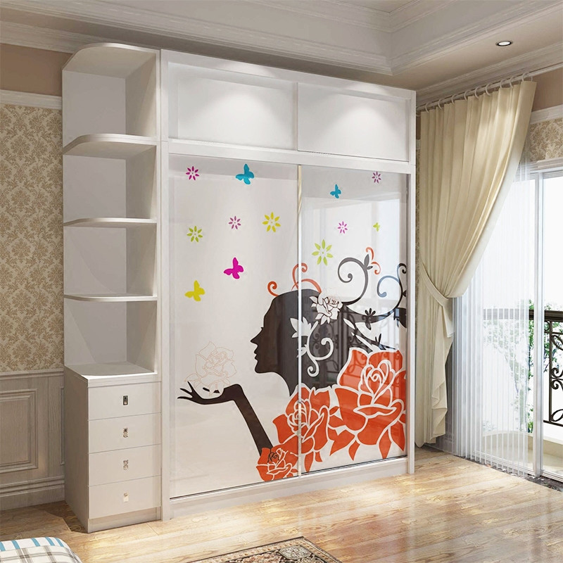 驰友(CHIYOU) 衣柜简约现代卧室双门衣柜1.6米衣柜 1.8米主柜+顶柜