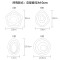 走廊灯过道灯玄关灯led创意进门厅入户衣帽间阳台卧室吸顶壁灯具 A款直径50cm-60瓦LED白光-6120星