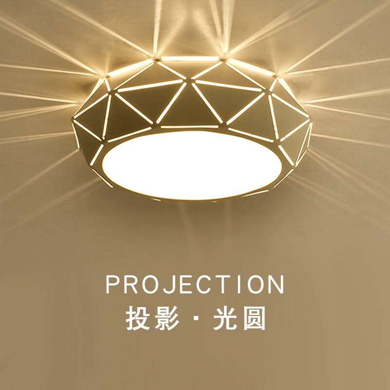 过道灯走廊灯玄关灯现代简约阳台灯创意个性门厅入户衣帽间灯具 23cm-5瓦黄光明装