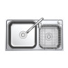 容声(Ronshen)不锈钢水槽双槽优质不锈钢厨房水槽双槽洗菜盆RS211S(不含龙头)[预售]