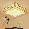 新中式吸顶灯客厅布艺简约中国风大古典复古卧室餐厅书房 直径85*85CM+赠送LED光源