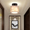 澳松现代新中式吸灯仿古温馨卧室灯具中国风方圆形LED餐厅个性创意书房阳台过道灯具 直径450MM圆形