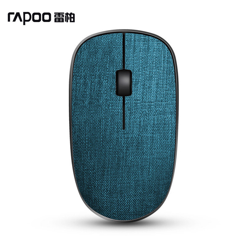 雷柏3500Pro（Rapoo）轻薄无线鼠标 亚麻布艺鼠标（蓝色）