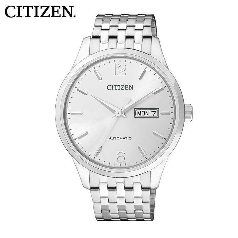 西铁城(CITIZEN)手表 自动机械双日历显示黑盘不锈钢男表NH7500-53EB NH7500-53AB